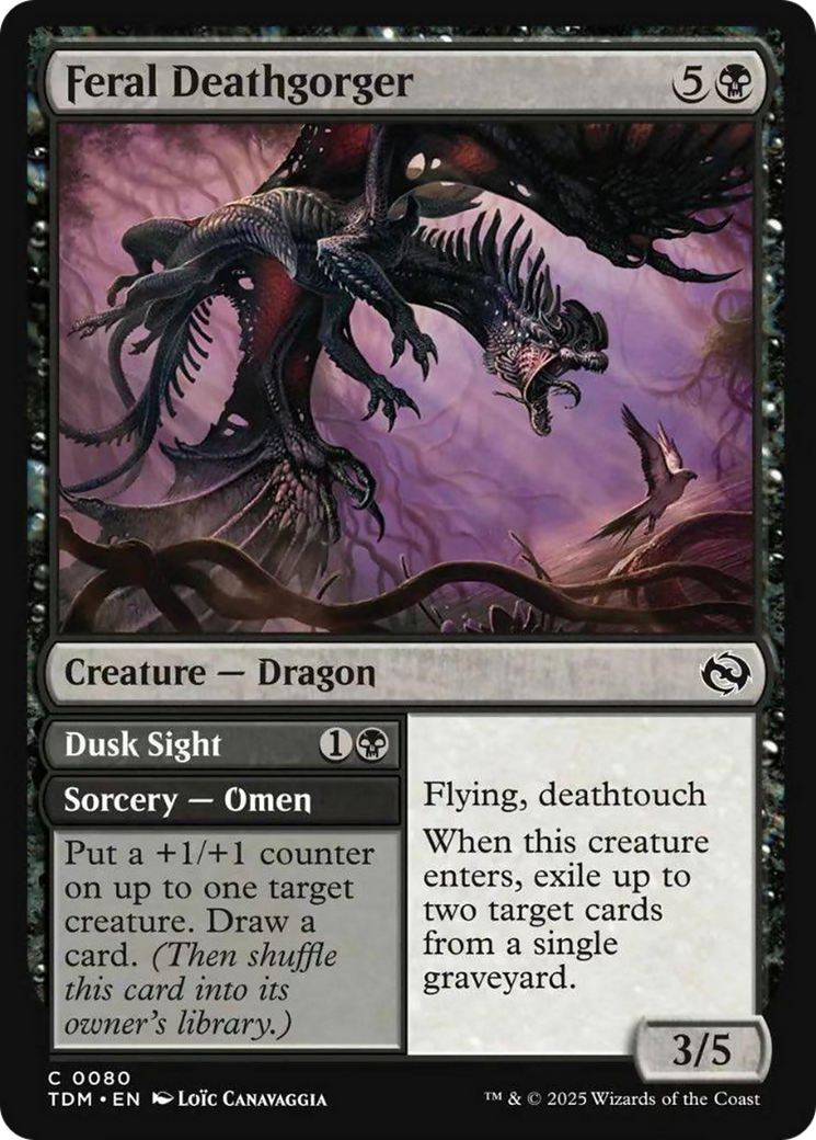 Feral Deathgorger [Tarkir: Dragonstorm] | Dumpster Cat Games