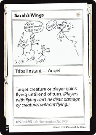 Sarah's Wings (2021 Edition) [Mystery Booster Playtest Cards] | Dumpster Cat Games