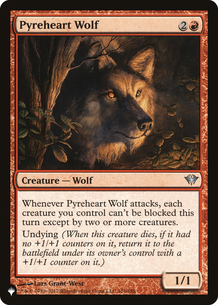 Pyreheart Wolf [The List] | Dumpster Cat Games
