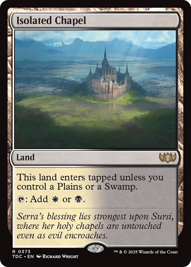 Isolated Chapel [Tarkir: Dragonstorm Commander] | Dumpster Cat Games