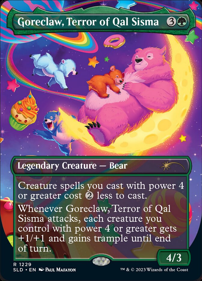 Goreclaw, Terror of Qal Sisma (Borderless) [Secret Lair Drop Series] | Dumpster Cat Games