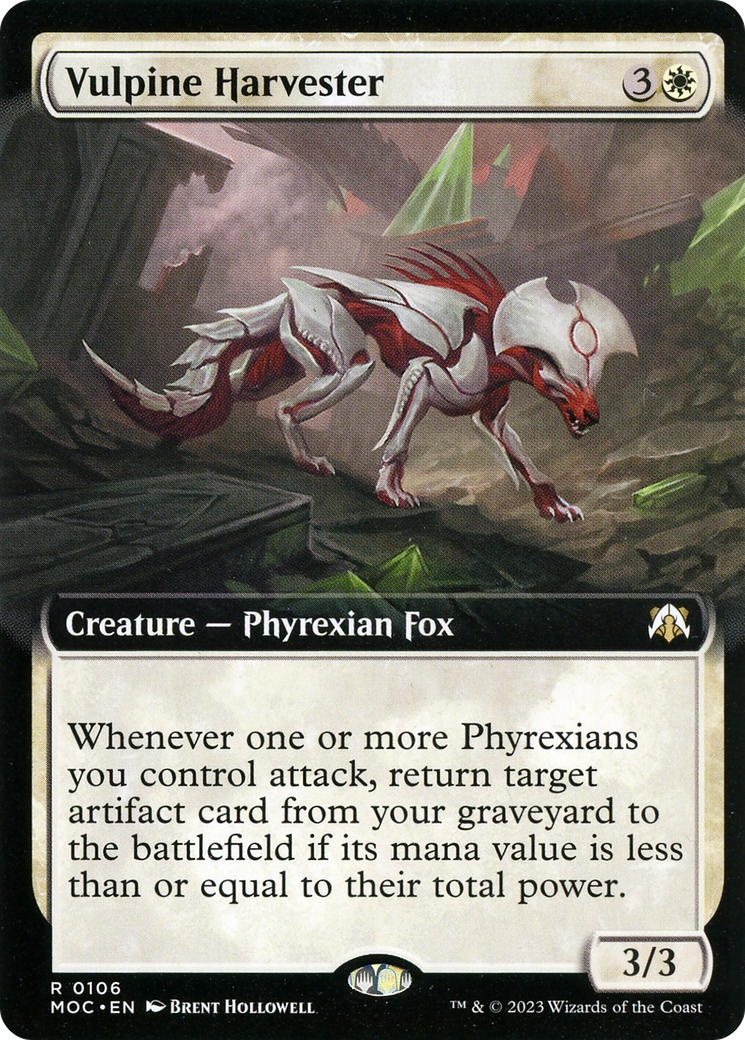 Vulpine Harvester (Extended Art) [March of the Machine Commander] | Dumpster Cat Games