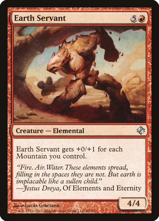 Earth Servant [Duel Decks: Venser vs. Koth] | Dumpster Cat Games