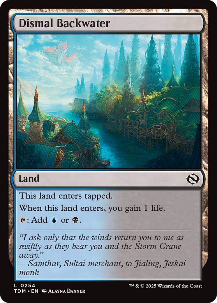 Dismal Backwater [Tarkir: Dragonstorm] | Dumpster Cat Games