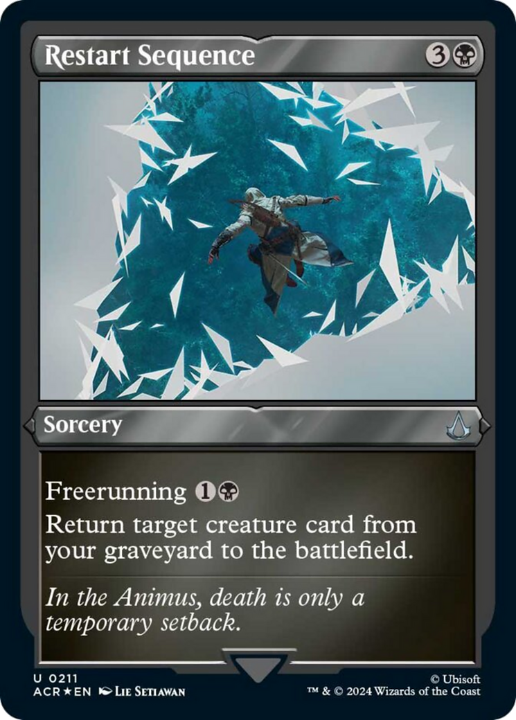 Restart Sequence (Foil Etched) [Assassin's Creed] | Dumpster Cat Games