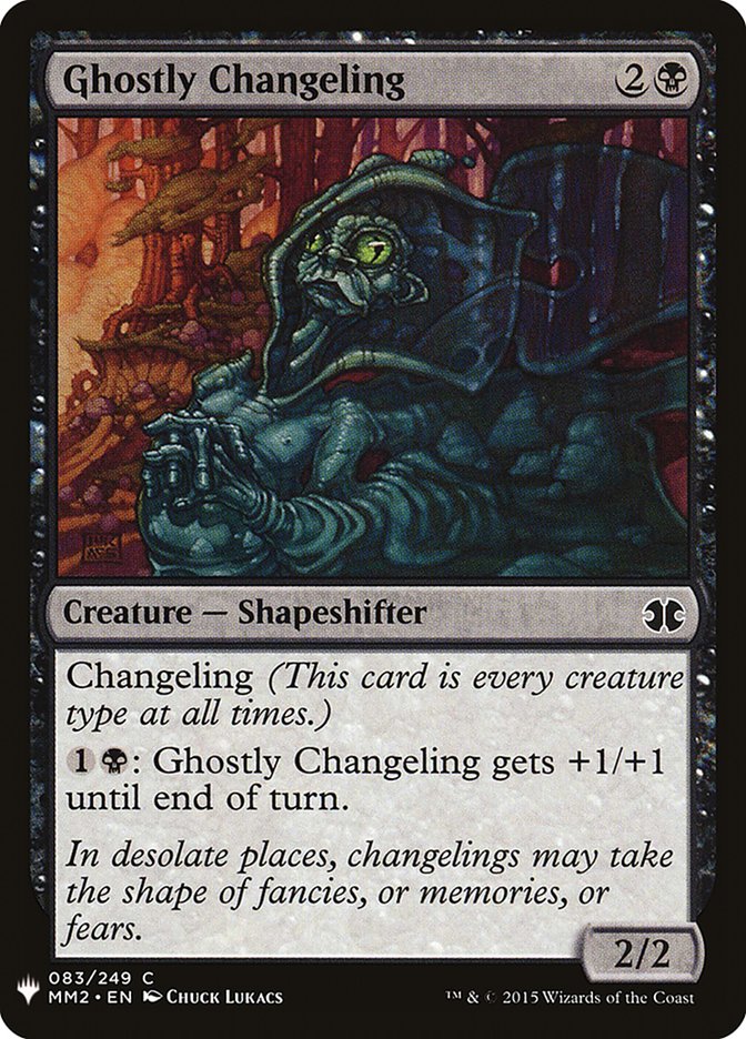 Ghostly Changeling [Mystery Booster] | Dumpster Cat Games