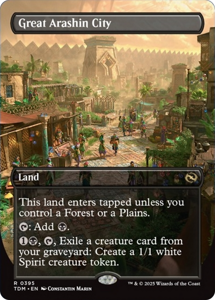Great Arashin City (Borderless) [Tarkir: Dragonstorm] | Dumpster Cat Games