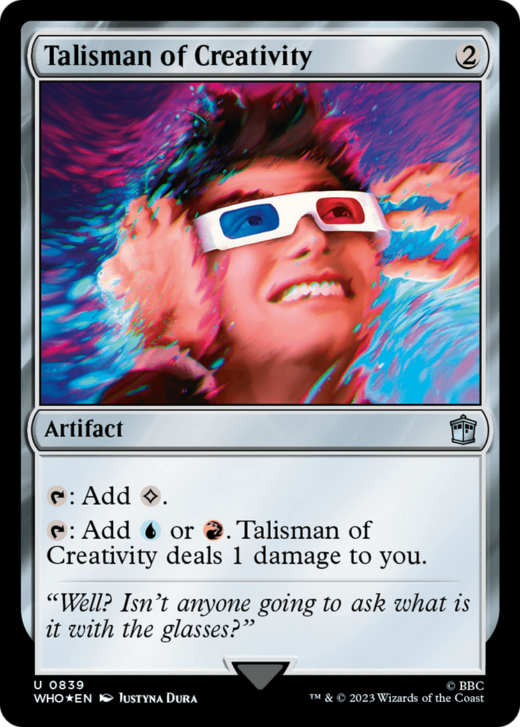Talisman of Creativity (Surge Foil) [Doctor Who] | Dumpster Cat Games