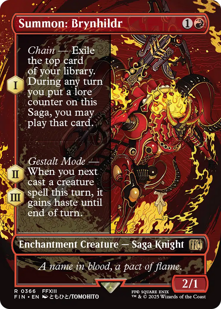 Summon: Brynhildr (Borderless) [FINAL FANTASY] | Dumpster Cat Games