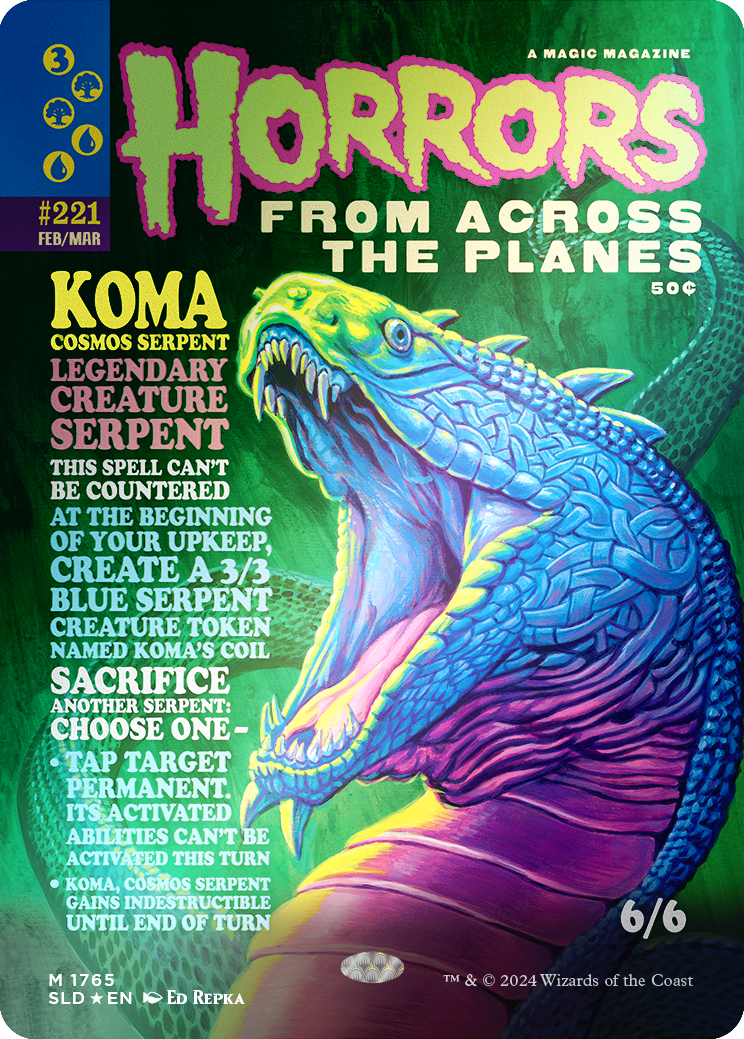 Koma, Cosmos Serpent (Rainbow Foil) [Secret Lair Drop Series] | Dumpster Cat Games