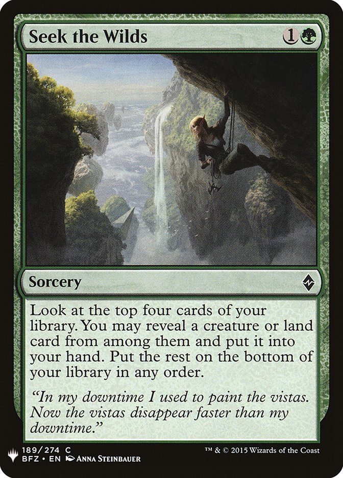 Seek the Wilds [Mystery Booster] | Dumpster Cat Games