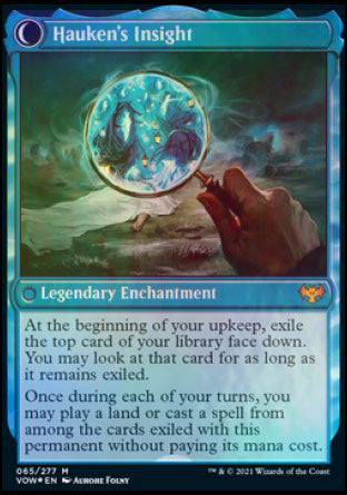 Jacob Hauken, Inspector // Hauken's Insight [Innistrad: Crimson Vow Prerelease Promos] | Dumpster Cat Games