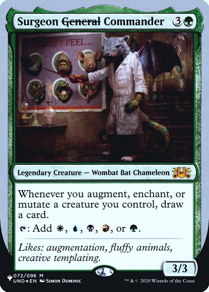 Surgeon General Commander (Unfinity Foil Edition) [The List] | Dumpster Cat Games