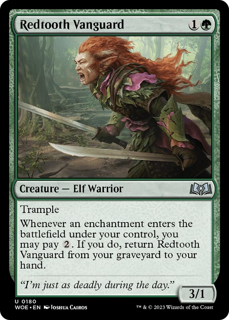 Redtooth Vanguard [Wilds of Eldraine] | Dumpster Cat Games