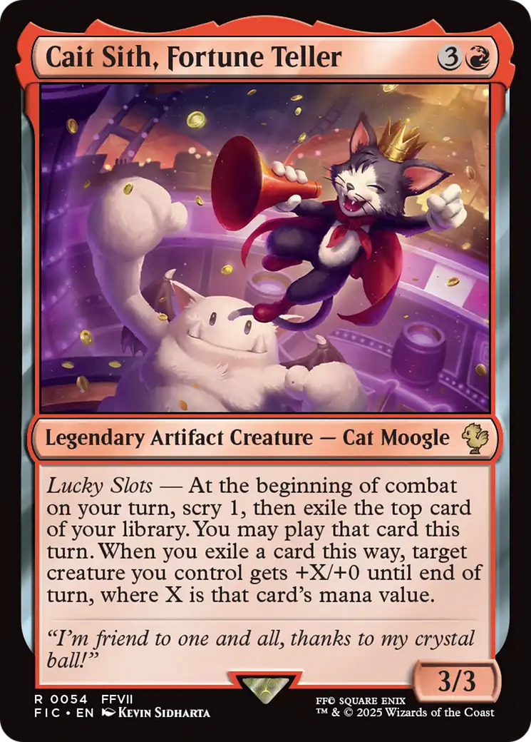 Cait Sith, Fortune Teller [FINAL FANTASY Commander] | Dumpster Cat Games