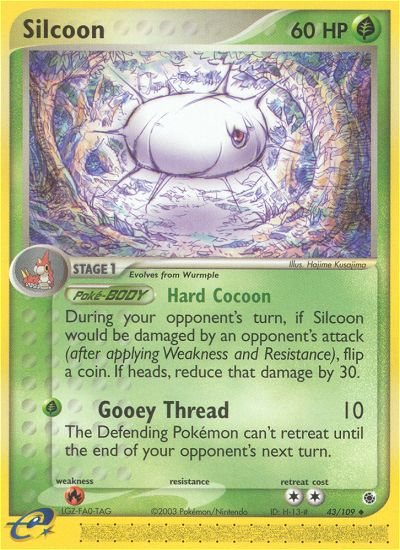 Silcoon (43/109) [EX: Ruby & Sapphire] | Dumpster Cat Games