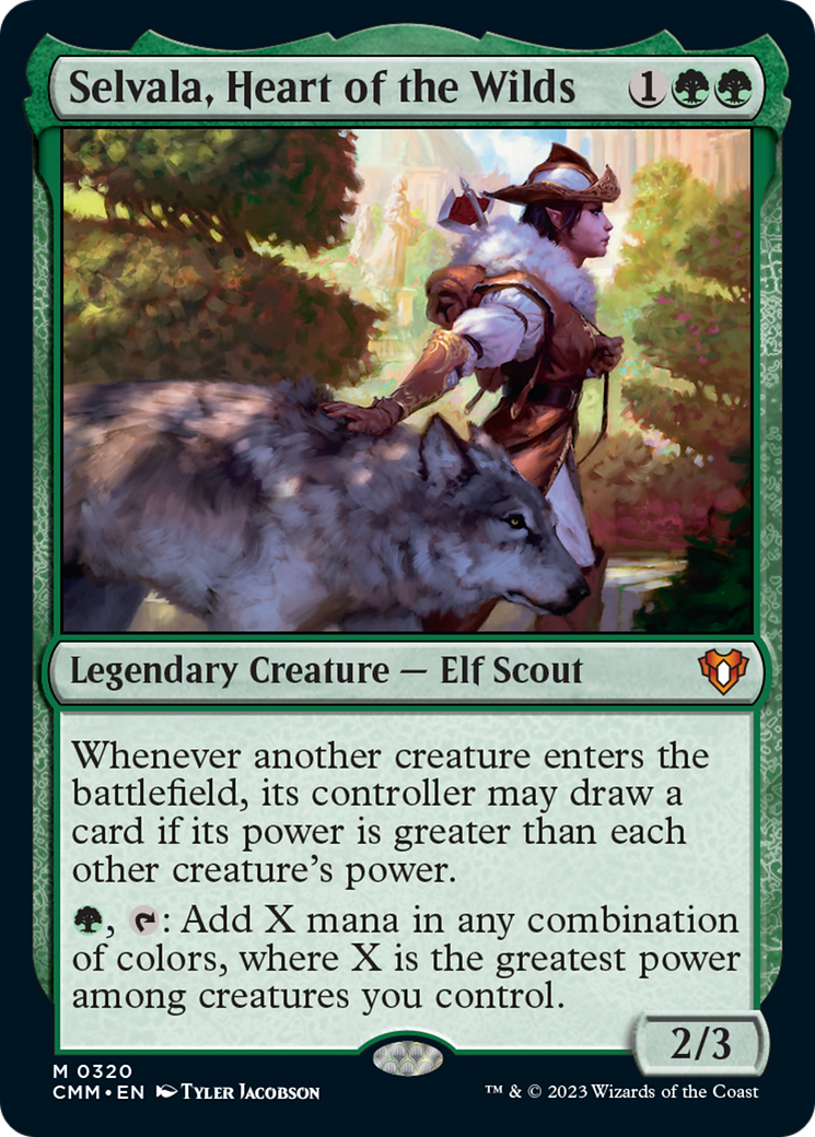 Selvala, Heart of the Wilds [Commander Masters] | Dumpster Cat Games