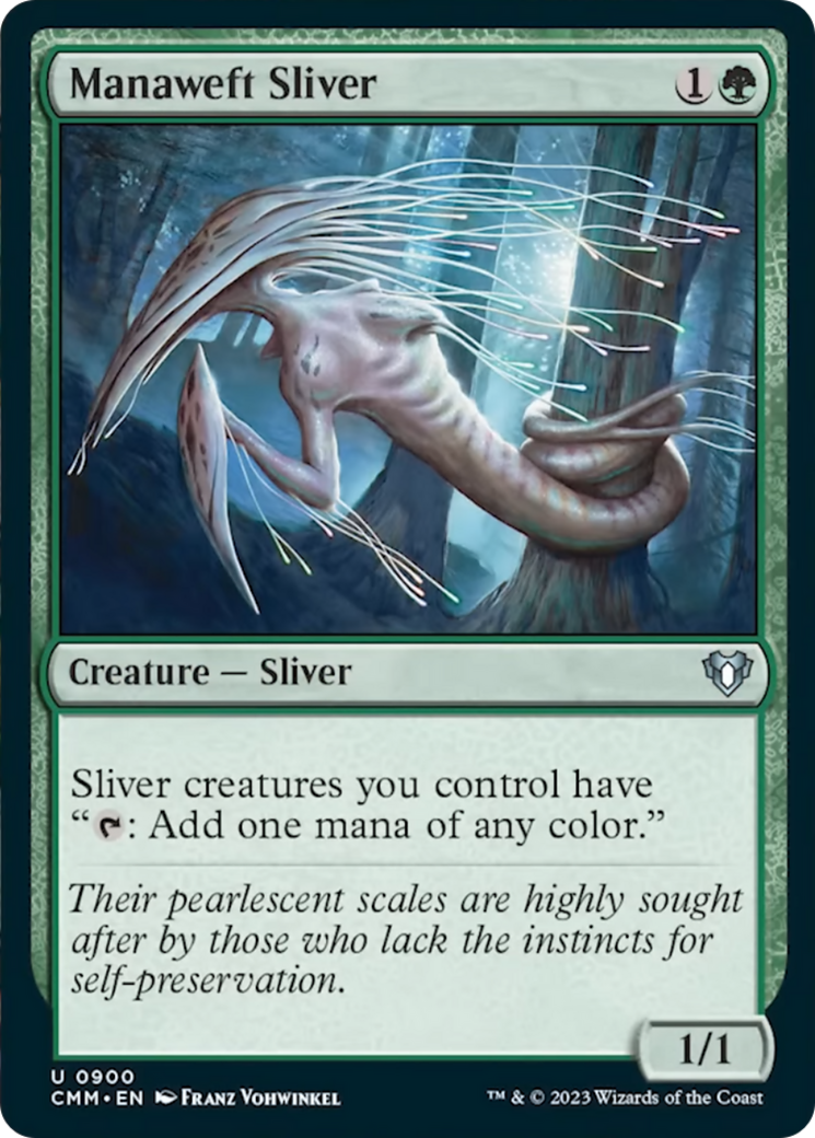 Manaweft Sliver [Commander Masters] | Dumpster Cat Games