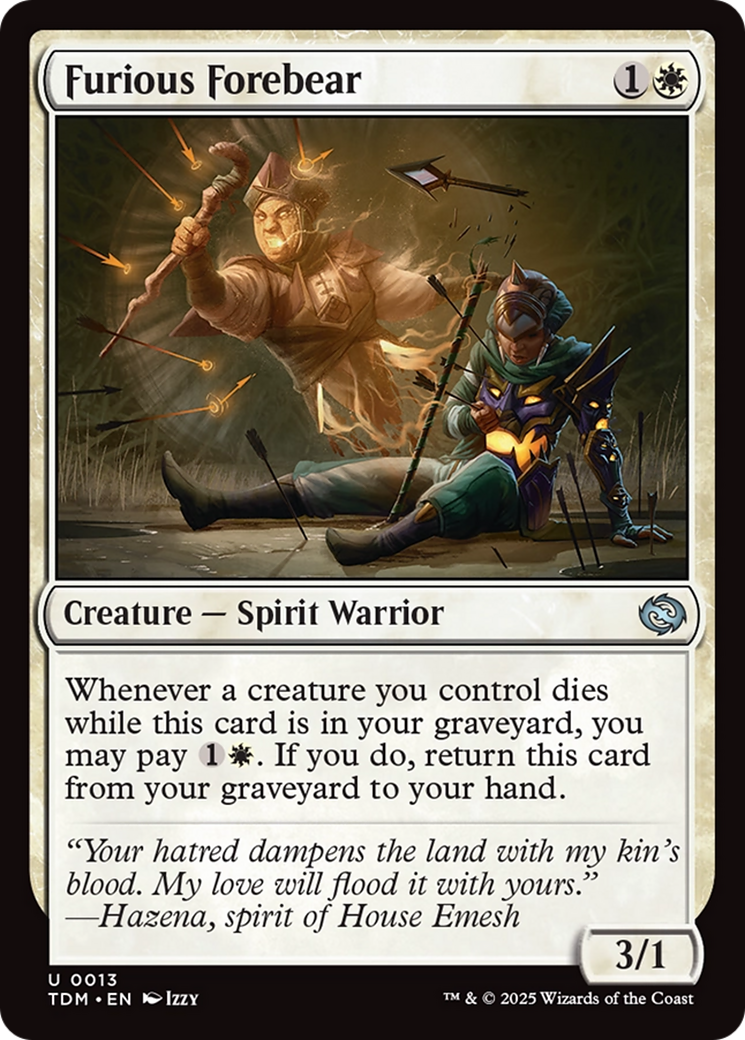 Furious Forebear [Tarkir: Dragonstorm] | Dumpster Cat Games