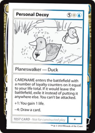 Personal Decoy (2021 Edition) [Mystery Booster Playtest Cards] | Dumpster Cat Games