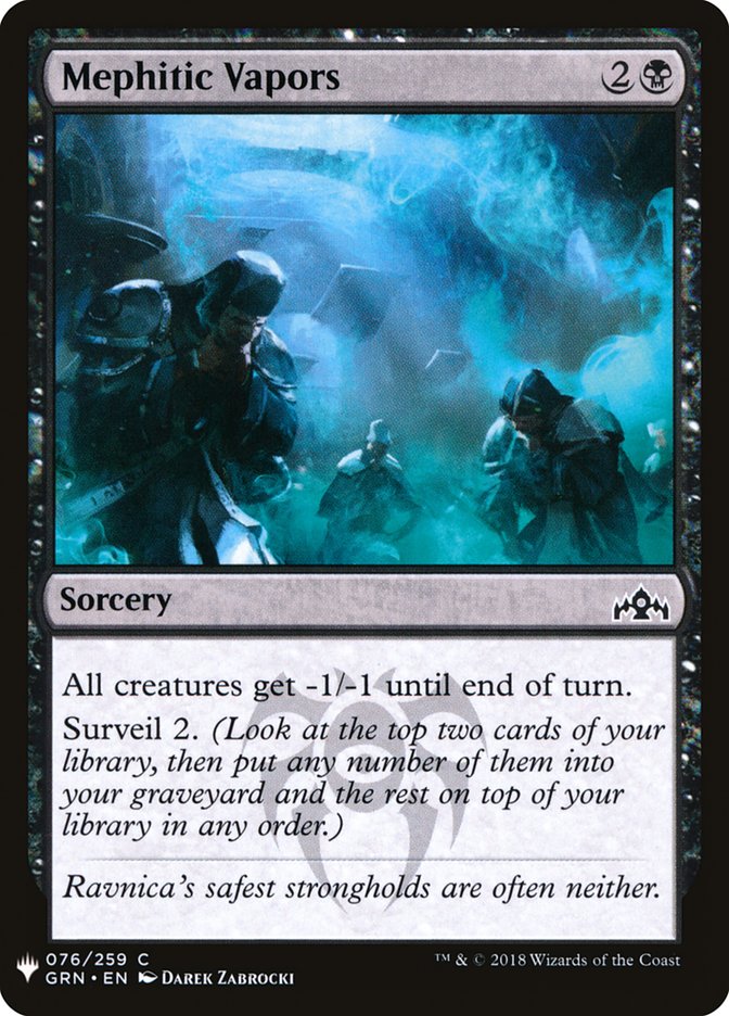 Mephitic Vapors [Mystery Booster] | Dumpster Cat Games