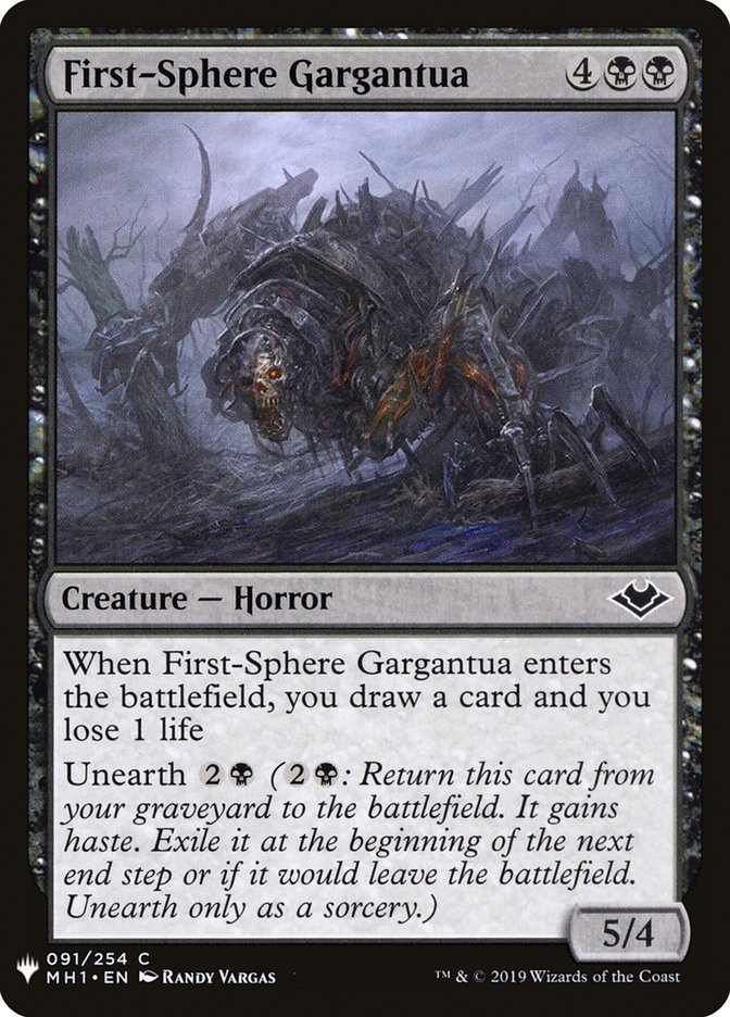First-Sphere Gargantua [Mystery Booster] | Dumpster Cat Games