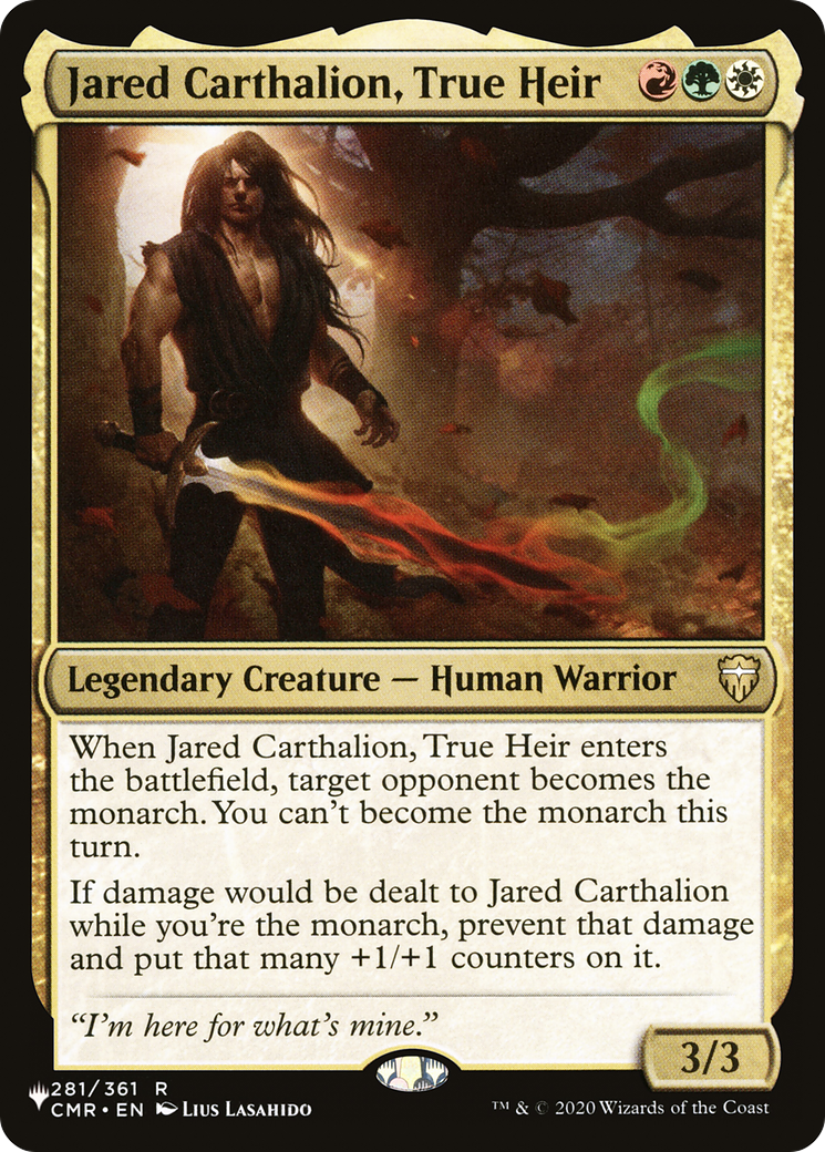 Jared Carthalion, True Heir [The List] | Dumpster Cat Games