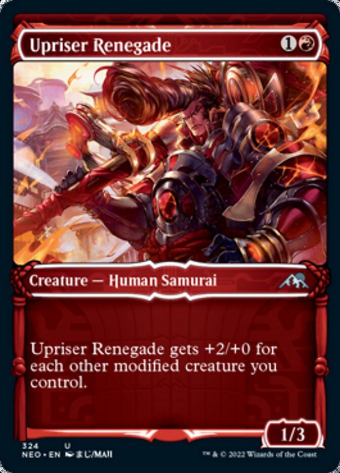 Upriser Renegade (Showcase Samurai) [Kamigawa: Neon Dynasty] | Dumpster Cat Games