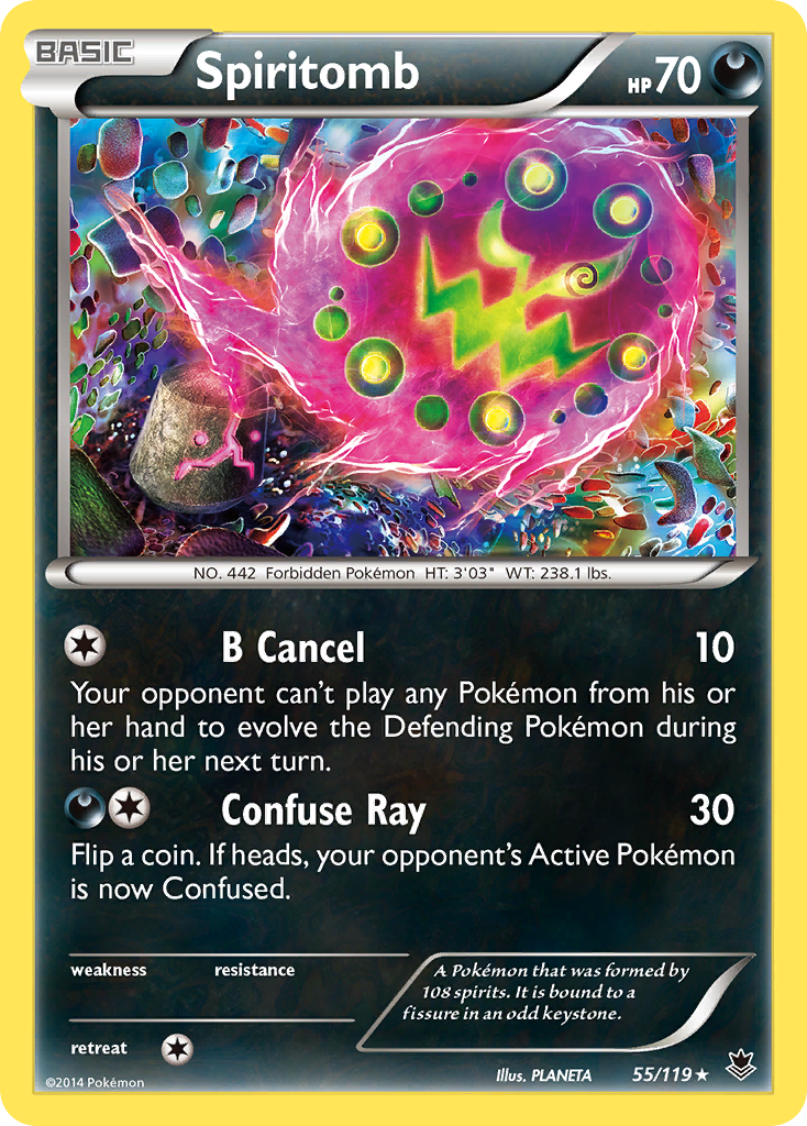 Spiritomb (55/119) [XY: Phantom Forces] | Dumpster Cat Games