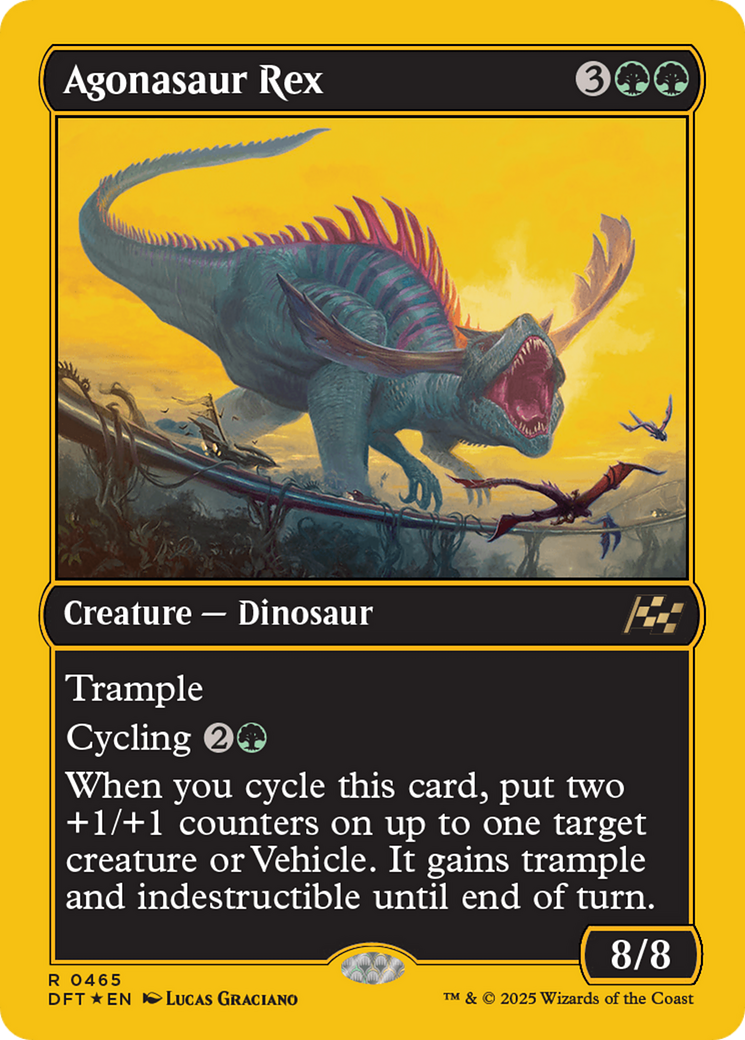 Agonasaur Rex (First-Place Foil) [Aetherdrift] | Dumpster Cat Games