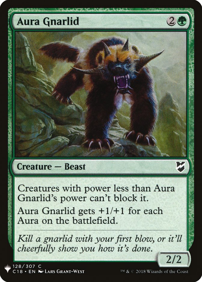 Aura Gnarlid [Mystery Booster] | Dumpster Cat Games