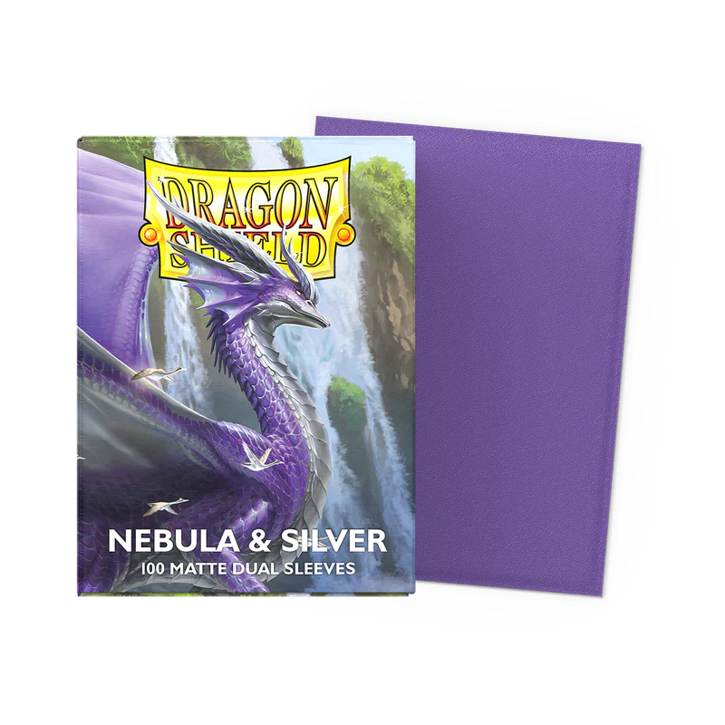 Dragon Shield Matte Dual Sleeves - Nebula & Silver | Dumpster Cat Games