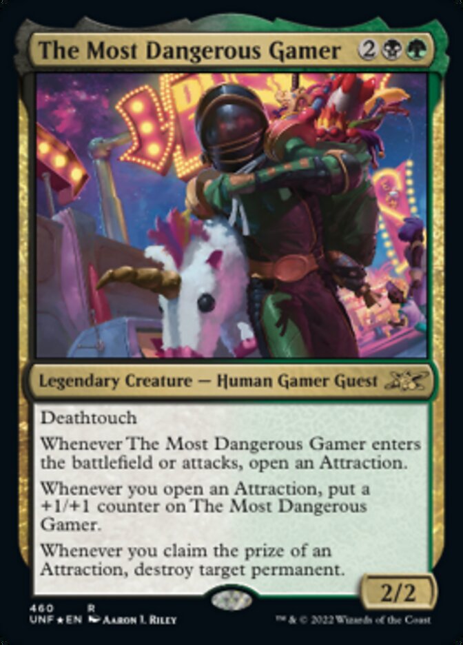 The Most Dangerous Gamer (Galaxy Foil) [Unfinity] | Dumpster Cat Games