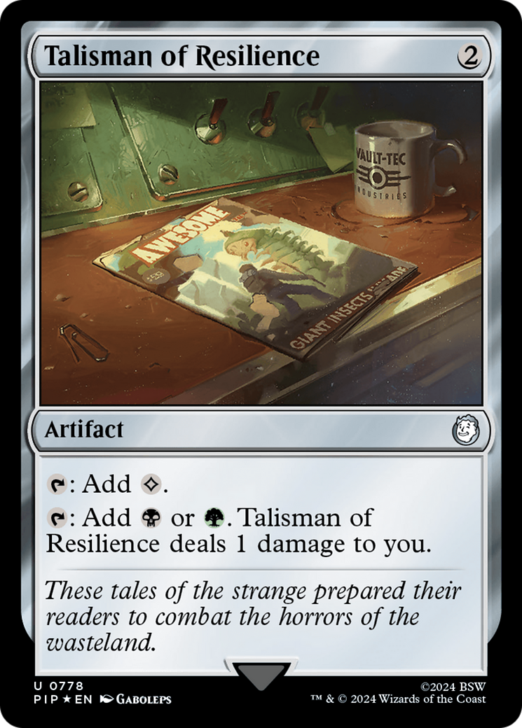 Talisman of Resilience (Surge Foil) [Fallout] | Dumpster Cat Games