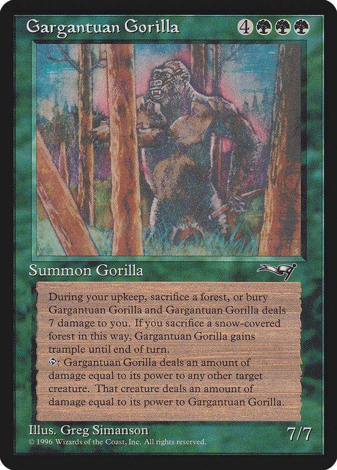 Gargantuan Gorilla [Alliances] | Dumpster Cat Games
