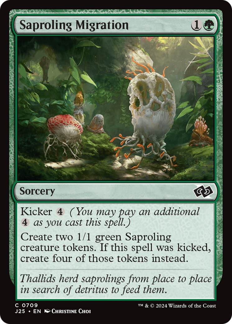 Saproling Migration [Foundations Jumpstart] | Dumpster Cat Games