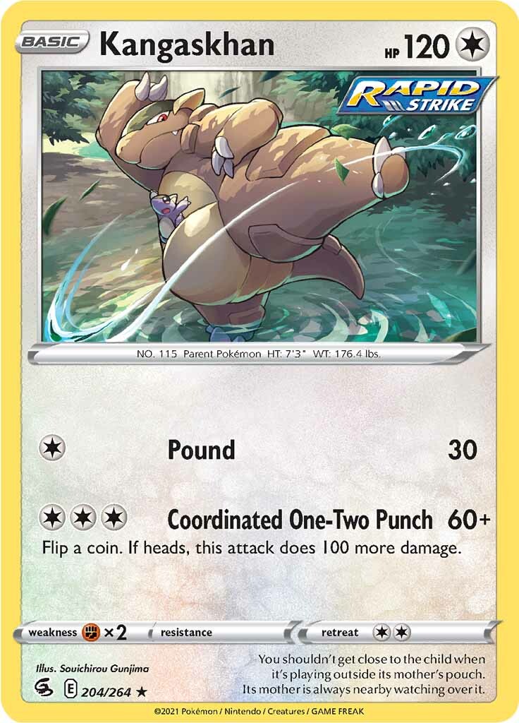 Kangaskhan (204/264) [Sword & Shield: Fusion Strike] | Dumpster Cat Games