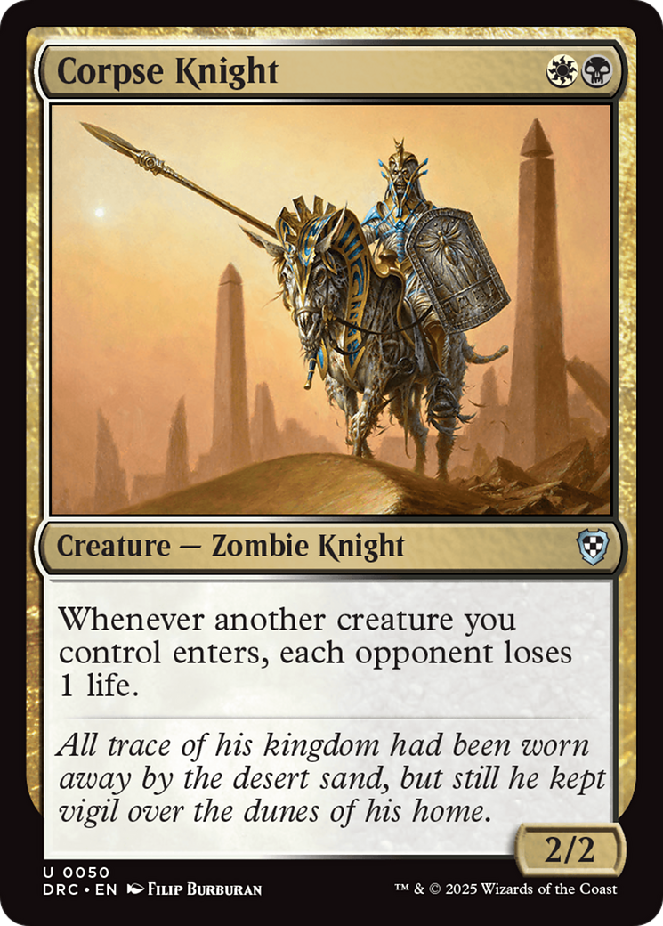 Corpse Knight [Aetherdrift Commander] | Dumpster Cat Games