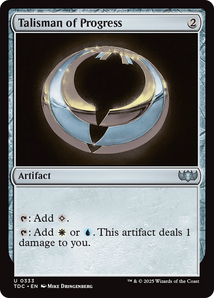 Talisman of Progress [Tarkir: Dragonstorm Commander] | Dumpster Cat Games