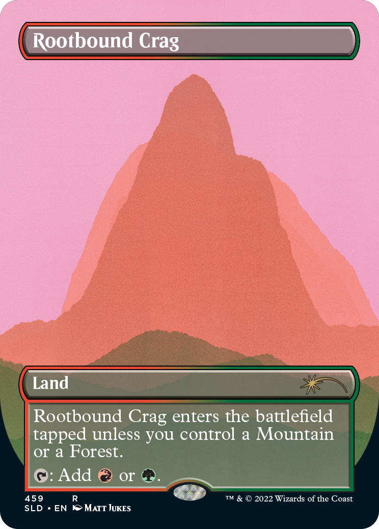 Rootbound Crag (Borderless) [Secret Lair Drop Series] | Dumpster Cat Games