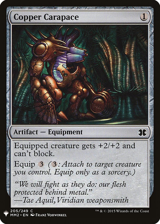 Copper Carapace [Mystery Booster] | Dumpster Cat Games