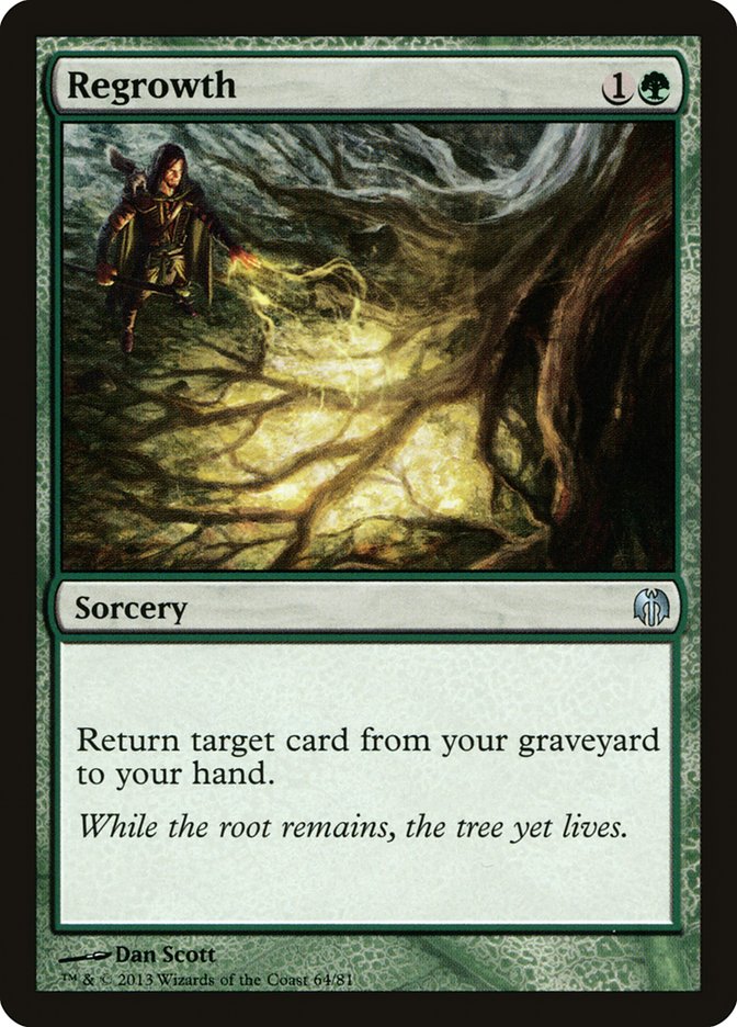 Regrowth [Duel Decks: Heroes vs. Monsters] | Dumpster Cat Games