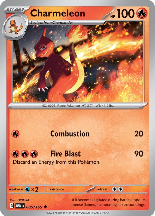 Charmeleon (005/165) [Scarlet & Violet 151] | Dumpster Cat Games