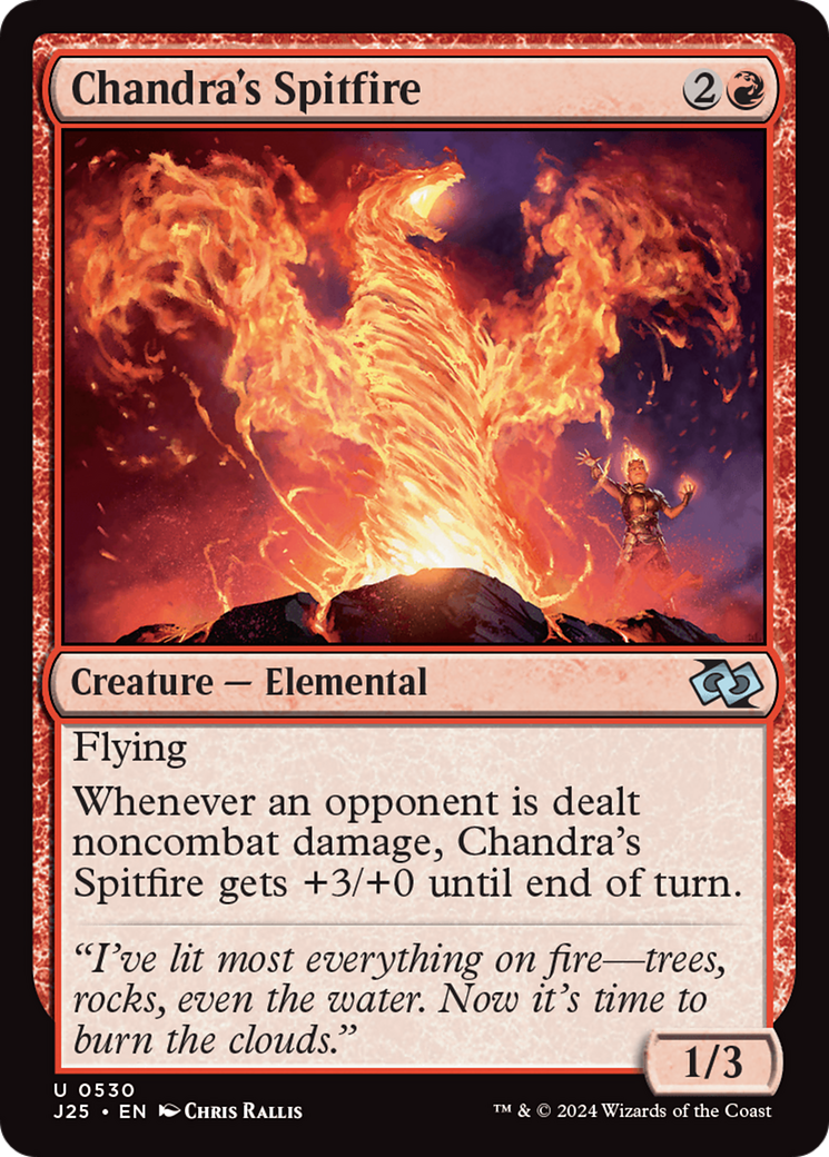 Chandra's Spitfire [Foundations Jumpstart] | Dumpster Cat Games