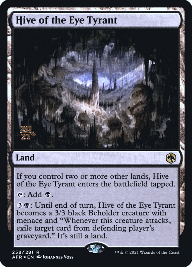 Hive of the Eye Tyrant [Dungeons & Dragons: Adventures in the Forgotten Realms Prerelease Promos] | Dumpster Cat Games