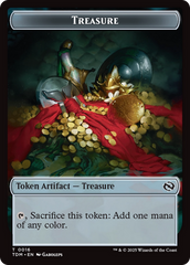 Elephant // Treasure Double-Sided Token [Tarkir: Dragonstorm Tokens] | Dumpster Cat Games