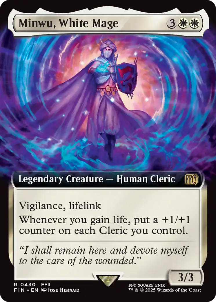 Minwu, White Mage (Extended Art) [FINAL FANTASY] | Dumpster Cat Games