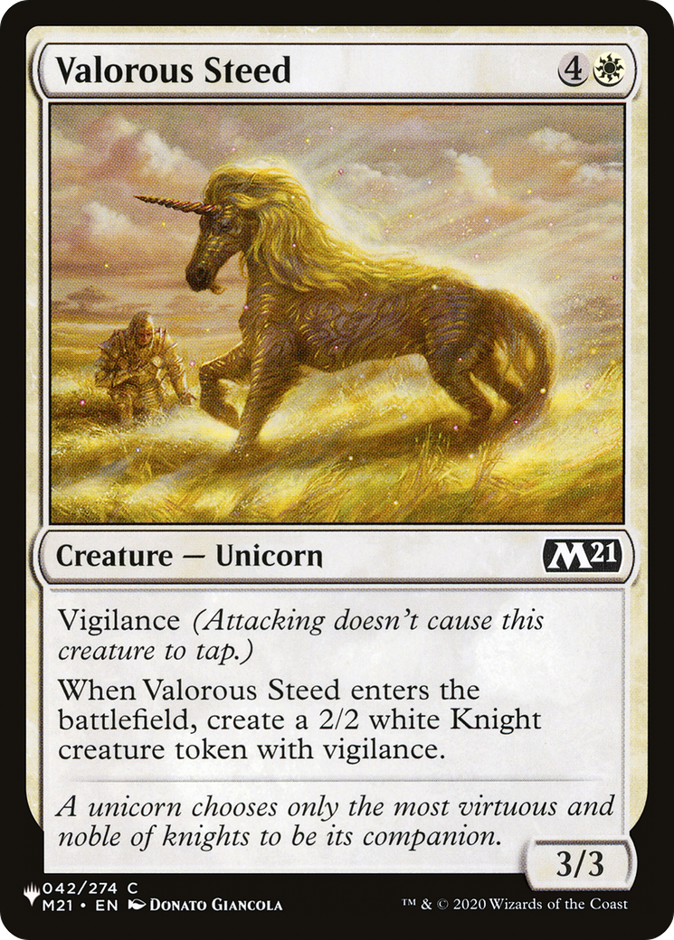 Valorous Steed [The List] | Dumpster Cat Games