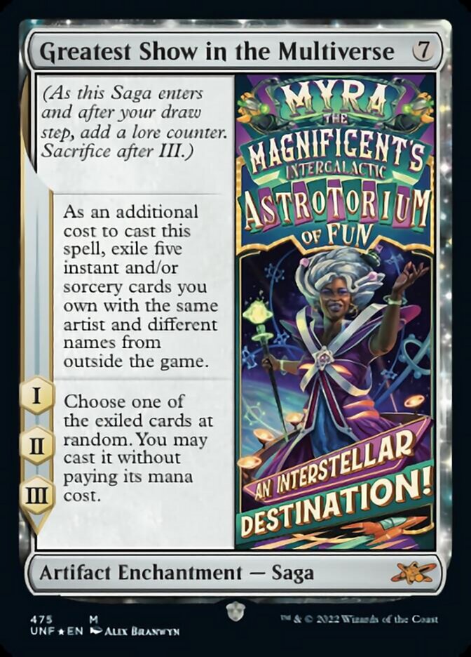 Greatest Show in the Multiverse (Galaxy Foil) [Unfinity] | Dumpster Cat Games