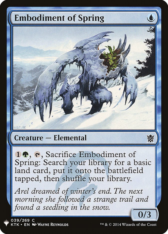 Embodiment of Spring [Mystery Booster] | Dumpster Cat Games